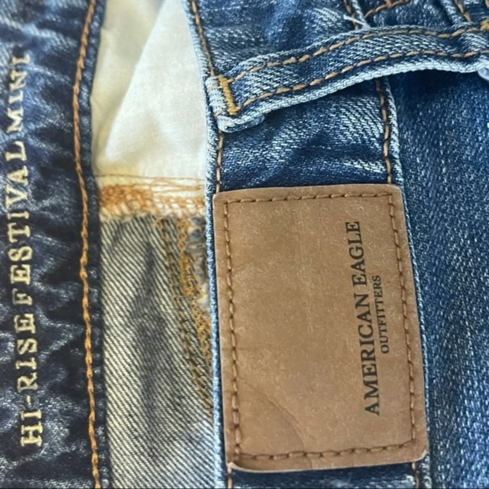 American Eagle Hi Rise Festival‎ Mini Jean Skirt